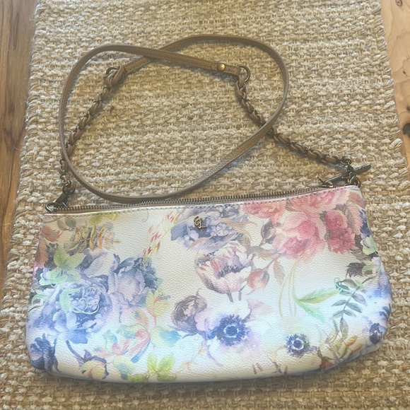 Elliott Luca Artisan floral 3 way Demi-Clutch - Picture 1 of 3